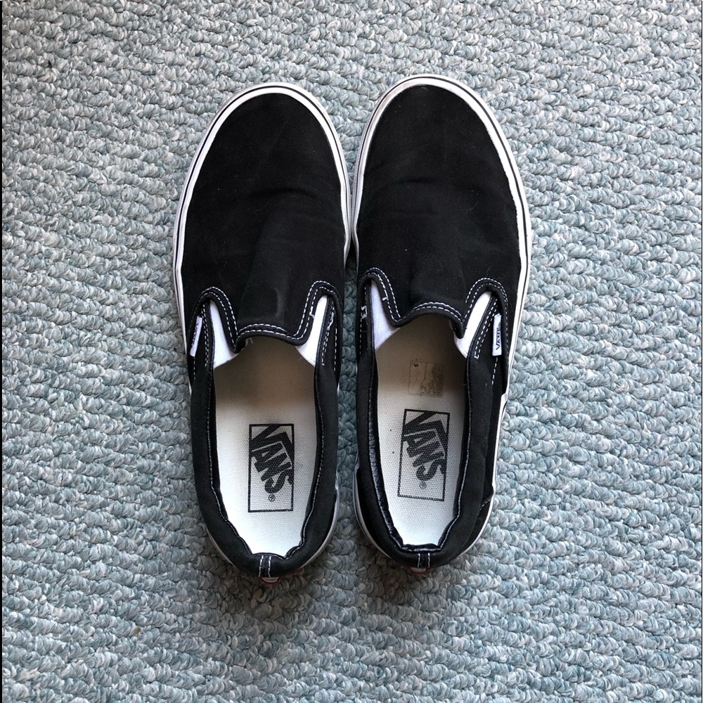 Black Slip-On Vans